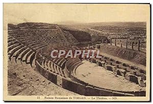 Carte Postale Ancienne Ruines Romaines de Timgad Le theare