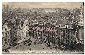 Carte Postale Ancienne Bruxelles Grand Place Maison Des Corporations