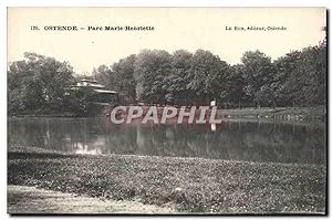 Carte Postale Ancienne Ostende Parc Marie Henriette