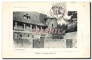 Carte Postale Ancienne Nerac Château Henri IV