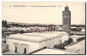 Carte Postale Ancienne Oudjda La Grande Mosquee Jama El Kebir