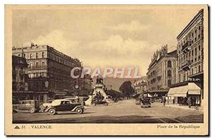 Carte Postale Ancienne Valence Place De La Republique