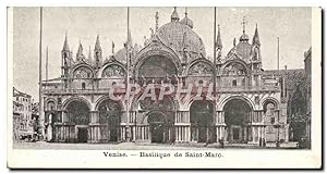 Carte Postale Ancienne Venise Basilique De Saint Marc
