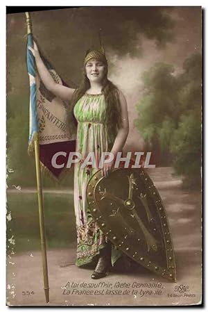 Bild des Verkufers fr Carte Postale Ancienne Fantaisie Femme Germanie zum Verkauf von CPAPHIL