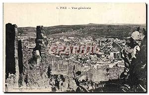 Carte Postale Ancienne Fez vue générale