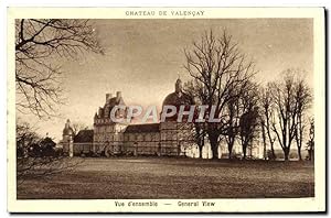 Carte Postale Ancienne Château De Valencay vue D'ensemble
