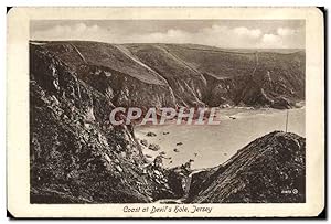 Carte Postale Ancienne Coast At Devil's Hole Jersey