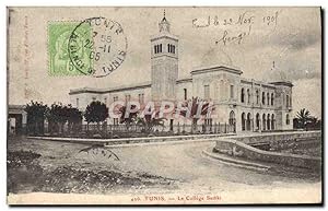 Carte Postale Ancienne Tunis Le College Sadiki