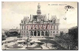 Carte Postale Ancienne Limoges Hôtel De Ville