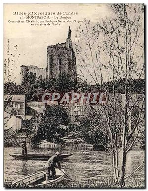 Carte Postale Ancienne Montbazon Le Donjon Passeur