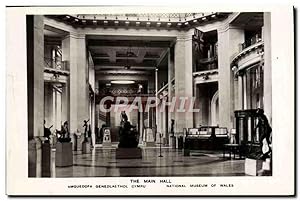 Carte Postale Ancienne The Main Hall Amgueddfa Genedlaethol Cymru