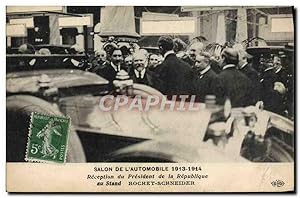 Carte Postale Ancienne Automobile Salon de l'automobile 1913 1914 Reception du President de la Re...