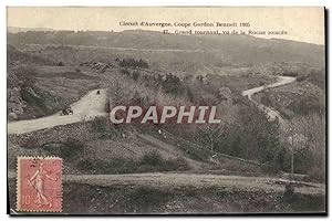 Carte Postale Ancienne Automobile Coupe Gordon Bennett 1905 Grand tournant vu de la roche percee