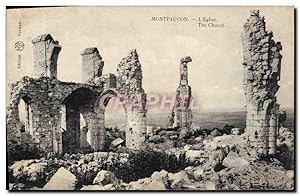 Carte Postale Ancienne Montfaucon L'Eglise