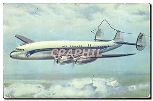 Carte Postale Ancienne Avion Aviation Air France Lockheed Constellation