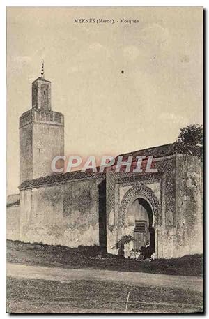 Carte Postale Ancienne Meknes Mosquee