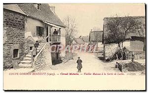 Carte Postale Ancienne Automobile Circuit d'Auvergne Coupe Gordon Bennett 1905 Circuit Michelin V...