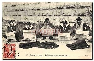 Image du vendeur pour Carte Postale Ancienne Bateau Marins Bande joyeuse Politique en temps de paix mis en vente par CPAPHIL