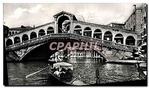 Carte Postale Moderne Venezia Ponte di Rialto e gondola