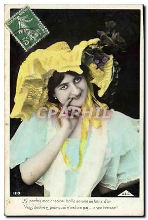 Carte Postale Ancienne Fantaisie Femme