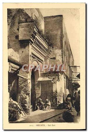 Carte Postale Ancienne Meknes Bab Kaa