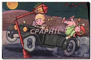 Carte Postale Ancienne Automobile Enfants Illustrateur Margret Boriss