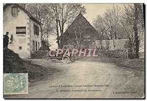 Carte Postale Ancienne Automobile Circuit d'Auvergne Coupe Gordon Bennett 1905 Premier tournant d...