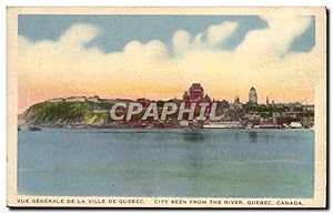 Carte Postale Ancienne Ve générale De Ville De Quebec City Seen From The River