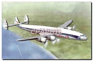 Carte Postale Ancienne Avion Aviation Air France Super G Constellation