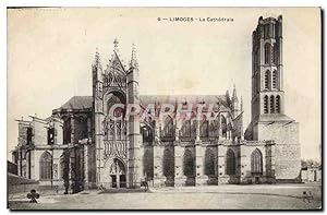 Carte Postale Ancienne Limoges La Cathédrale