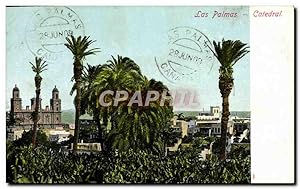 Carte Postale Ancienne Las Palmas Catedral