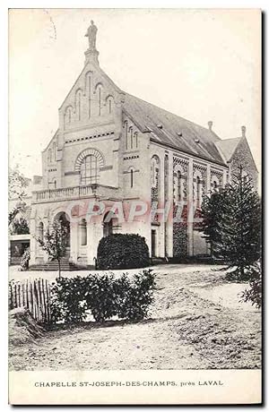 Carte Postale Ancienne Chapelle de St Joseph des Champs pres Laval
