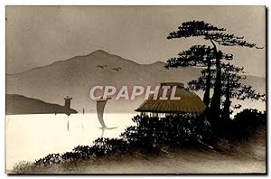 Carte Postale Ancienne Japon Nippon Arbres