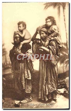 Carte Postale Ancienne Damas Femmes Bedouines