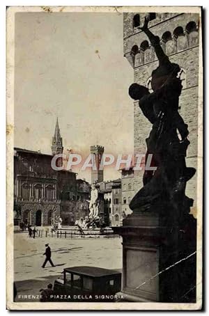 Carte Postale Ancienne Firenze Piazza Della Signoria