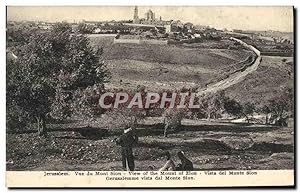 Carte Postale Ancienne Jerusalem vue Du Mont Sion