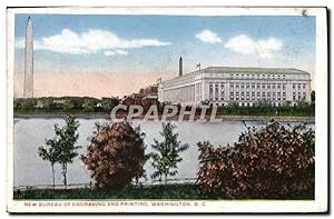 Carte Postale Ancienne New Bureau Of Engraving And Printing Washington D C