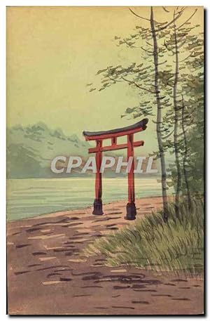 Carte Postale Ancienne Japon Nippon Porte