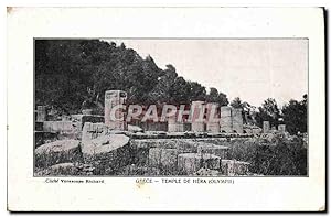 Carte Postale Ancienne Grece Temple De Hera Olympie
