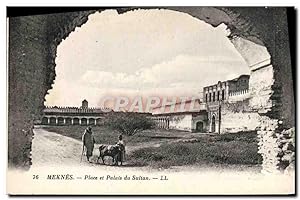 Carte Postale Ancienne Meknes Place Et Palais Du Sultan