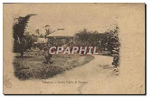 Carte Postale Ancienne Tamatave Jardin Public Musique