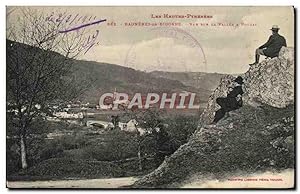 Carte Postale Ancienne Bagneres De Bigorre vue Sur La Vallée a Pouzac