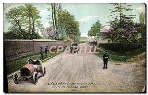 Carte Postale Ancienne Automobile Circuit de la Seine Inferieure Sortie de Fresnay Folny