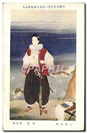 Carte Postale Ancienne Japon Nippon Femme