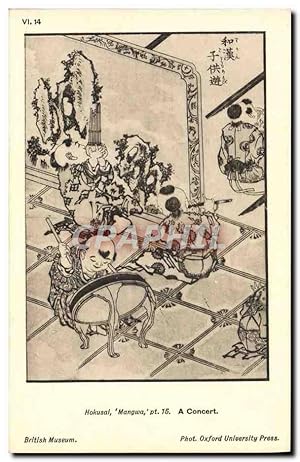 Bild des Verkufers fr Carte Postale Ancienne Japon Nippon Hokusai Mangwa British Museum zum Verkauf von CPAPHIL