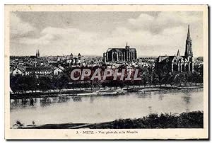Carte Postale Ancienne Metz vue générale Et La Moselle