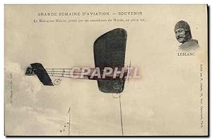 Carte Postale Ancienne Avion Aviation Grande semaine d'aviation Monoplan Bleriot