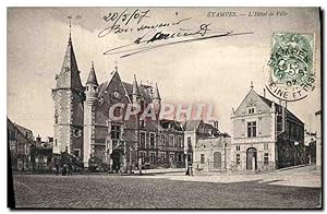 Carte Postale Ancienne Etampes L'Hôtel De Ville