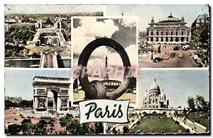 Bild des Verkufers fr Carte Postale Moderne Paris Arc de Triomphe Opera Sacre Coeur Montmartre zum Verkauf von CPAPHIL