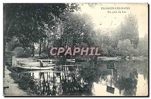 Carte Postale Ancienne Enghien Les Bains Un Coin Du Lac